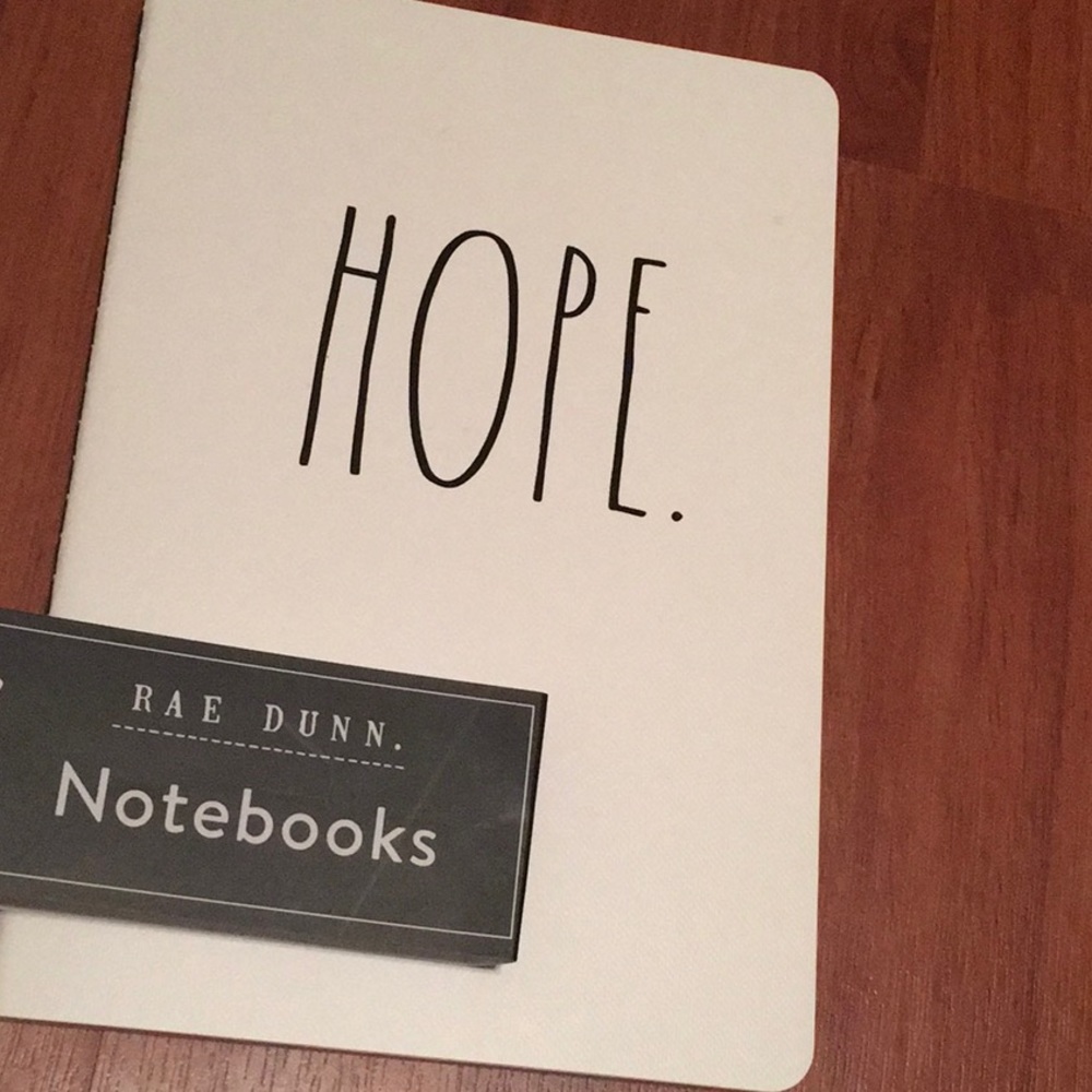 5/$25 Rae Dunn Lined Pages "Hope" Notebook